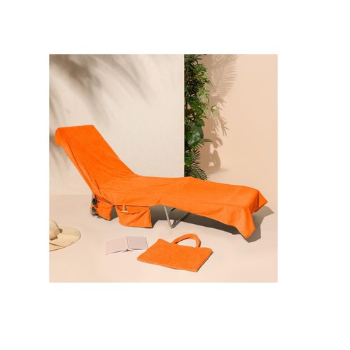 Sunbed towel with pockets - towel,