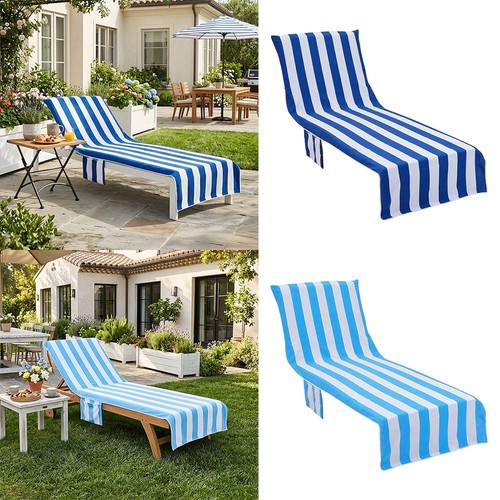 Striped beach chair cover - striped,
